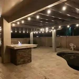 lighted patio cover